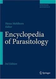 Cover of: Encyclopedia of Parasitology by Heinz Mehlhorn