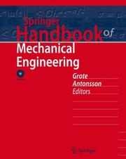 Cover of: Springer Handbook of Mechanical Engineering | 