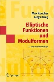 Cover of: Elliptische Funktionen und Modulformen