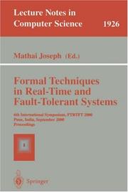 Cover of: Formal Techniques in Real-Time and Fault-Tolerant Systems | Mathai Joseph