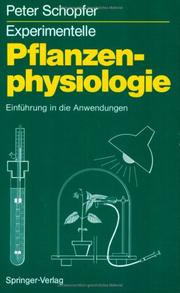Cover of: Experimentelle Pflanzenphysiologie: Band 2: Einführung in die Anwendungen