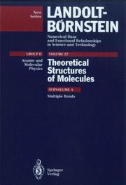 cover of Multiple Bonds (Numerical Data & Functional Relationships in Science & Technology)