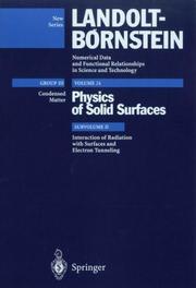 Cover of: Interaction of Radiation with Surfaces and Electron Tunneling (Landolt-Bhornstein Numerical Data and Functional Relationshi) | 
