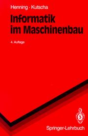 Cover of: Informatik im Maschinenbau (Springer-Lehrbuch)