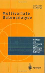 Front cover of Multivariate Datenanalyse by Rene Henrion