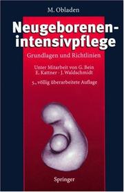 Cover of: Neugeborenenintensivpflege. Grundlagen und Richtlinien by Michael Obladen