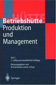 Cover of: Produktion und Management: "Betriebshütte" (HÜTTE)