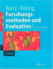 Cover of: Forschungsmethoden und Evaluation. Für Sozialwissenschaftler (Springer-Lehrbuch)