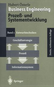 Cover of: Business Engineering. Prozeß- und Systementwicklung: Band 1: Entwurfstechniken