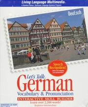 Cover of: LL Let's Talk German (Living Language Multimedia)
