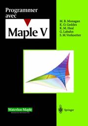 Cover of: Programmer avec Maple V