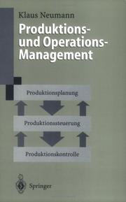 Cover of: Produktions- und Operations-Management