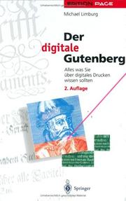 Cover of: Der digitale Gutenberg: Alles was Sie über digitales Drucken wissen sollten (Edition PAGE)