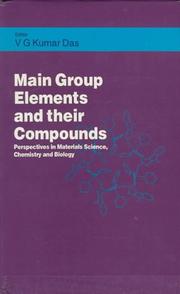 Cover of: Main Group Elements and Their Compounds by V. G. Kumar Das