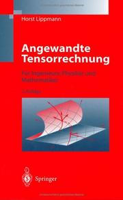 Cover of: Angewandte Tensorrechnung: Für Ingenieure, Physiker und Mathematiker