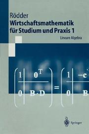 Cover of: Wirtschaftsmathematik für Studium und Praxis 1: Lineare Algebra (Springer-Lehrbuch)