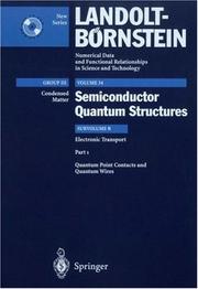 Cover of: Quantum Point Contacts and Quantum Wires (Landolt-Bornstein) by 