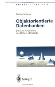 Objektorientierte Datenbanken by Martin Schader