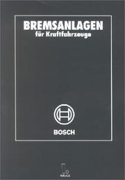 Cover of: Bremsanlagen für Kraftfahrzeuge