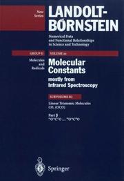 Cover of: 16012C170...18014C180 (Molecules and Radicals , Vol 20)