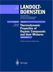 Cover of: Densities of Aromatic Hydrocarbons (Landolt-Bornstein, Numerical Data and Functional Relationships in Science and Technology , Vol 8)