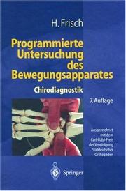Cover of: Programmierte Untersuchung des Bewegungsapparates by Herbert Frisch