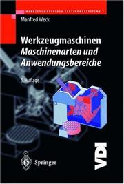 Cover of: Werkzeugmaschinen 1 - Maschinenarten und Anwendungsbereiche