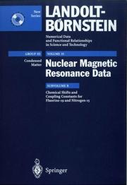 Cover of: Chemical Shifts and Coupling Constants for Flourine-19 and Nitrogen-15 (Numerical Data and Functional Relationships in Science and Technology)