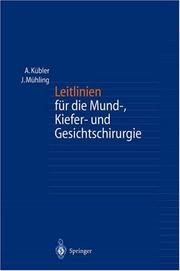 Cover of: Leitlinien für die Mund-, Kiefer- und Gesichtschirurgie