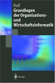 Cover of: Grundlagen der Organisations- und Wirtschaftsinformatik