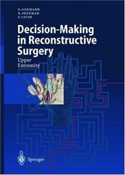 Cover of: Decision-Making in Reconstructive Surgery: Upper Extremity