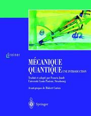 Cover of: Mécanique quantique. Une introduction