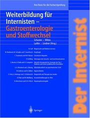 Cover of: Weiterbildung für Internisten - Gastroenterologie und Stoffwechsel. Ihre Basis für die Facharztprüfung