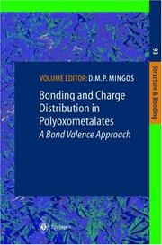 Cover of: Bonding and Charge Distribution in Polyoxometalates, A Bond Valence Approach (Structure and Bonding)