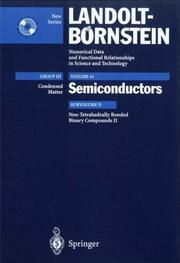 Cover of: Non-Tetrahedrally Bonded Binary Compounds II by S. Kück, H. Werheit