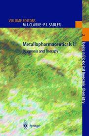 Cover of: Metallopharmaceuticals II by 
