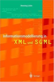 Cover of: Informationsmodellierung in XML und SGML by Henning Lobin