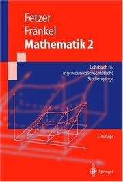 Cover of: Mathematik 2 by Albert Fetzer, Heiner Fränkel
