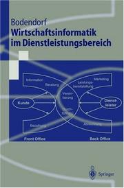 Cover of: Wirtschaftsinformatik im Dienstleistungsbereich by Freimut Bodendorf
