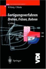 Cover of: Fertigungsverfahren, Bd.1, Drehen, Fräsen, Bohren