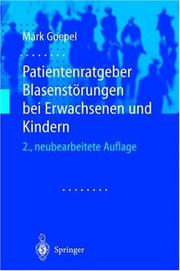 Cover of: Patientenratgeber Blasenstörungen bei Erwachsenen und Kindern