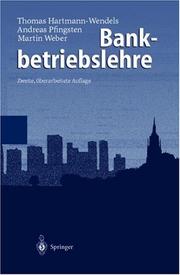Cover of: Bankbetriebslehre