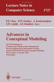 Cover of: Advances in Conceptual Modeling: ER'99 Workshops on Evolution and Change in Data Management, Reverse Engineering in Information Systems, and the World ... (Lecture Notes in Computer Science)