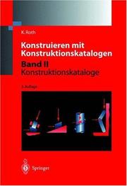 Cover of: Konstruieren mit Konstruktionskatalogen: Band 2: Kataloge