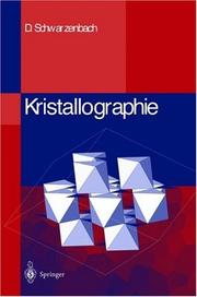Cover of: Kristallographie by D. Schwarzenbach