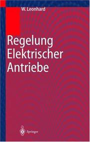 Cover of: Regelung elektrischer Antriebe