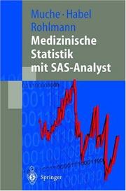 Cover of: Medizinische Statistik mit SAS-Analyst