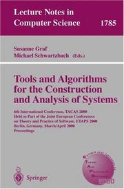 Cover of: Tools and Algorithms for the Construction and Analysis of Systems | 