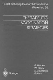 Cover of: Therapeutic Vaccination Strategies (Ernst Schering Research Foundation Workshop)