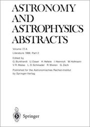 Literature 1999, Part 2 (Astronomy and Astrophysics Abstracts) by Astronomisches Rechen-Institut
